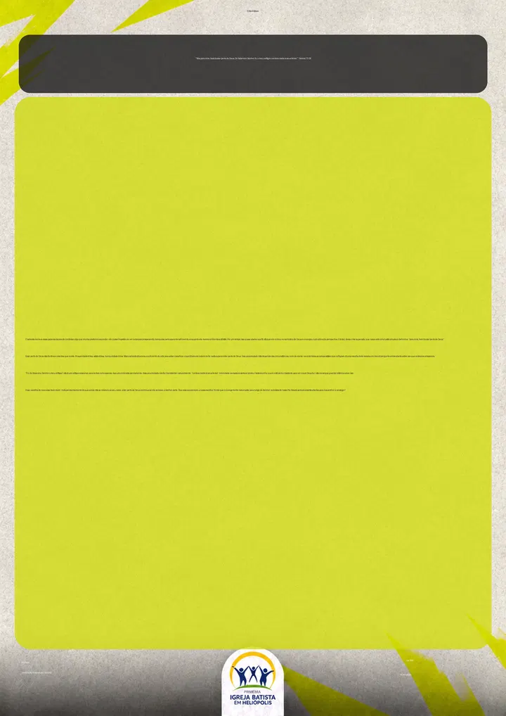 Devocional O Bem Maior no modelo oficial